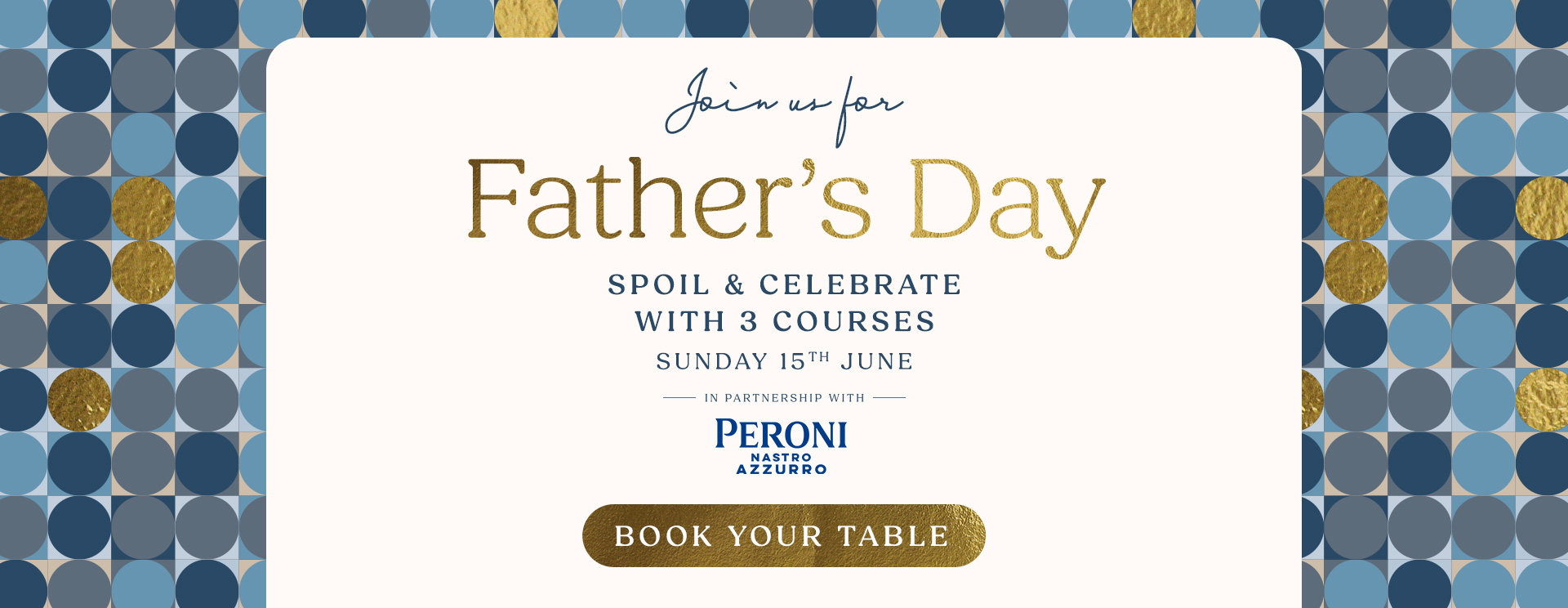 Father’s Day menu Gerrards Cross