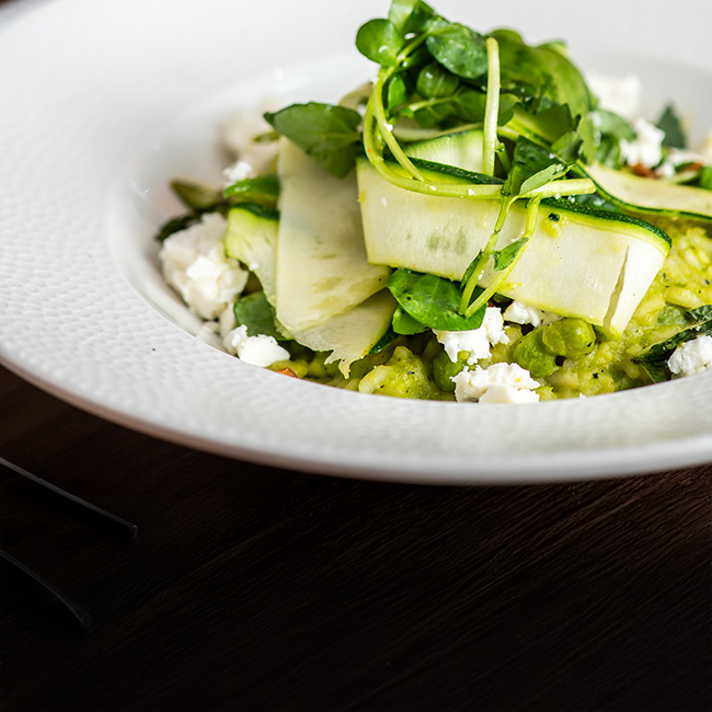 Vegan menu at The Apple Tree