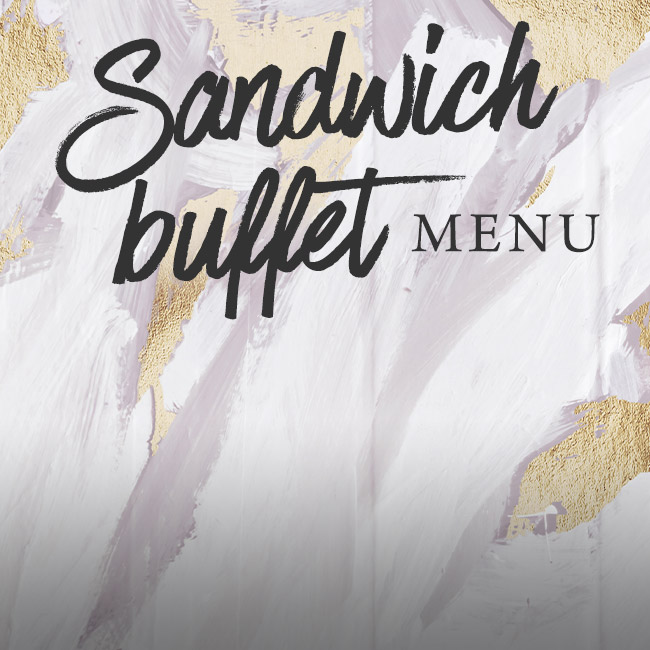 Sandwich buffet menu at The Apple Tree