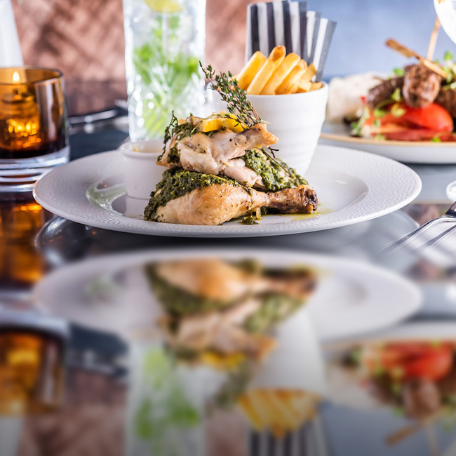 The food and the menus at The Apple Tree